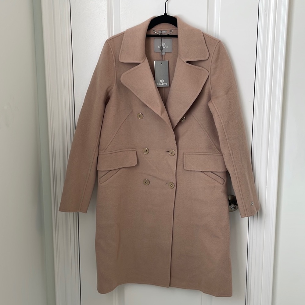 NWT Soia & Kyo Rive Wool Blend Coat